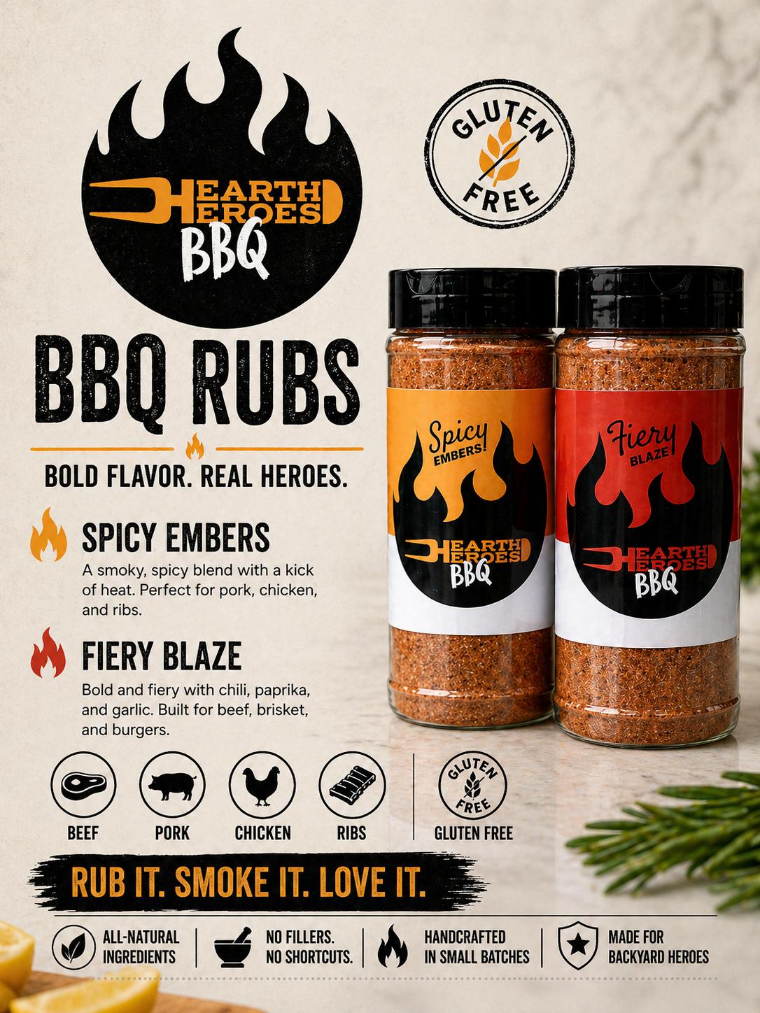 Hearth Heroes BBQ Spicy 2-Pack