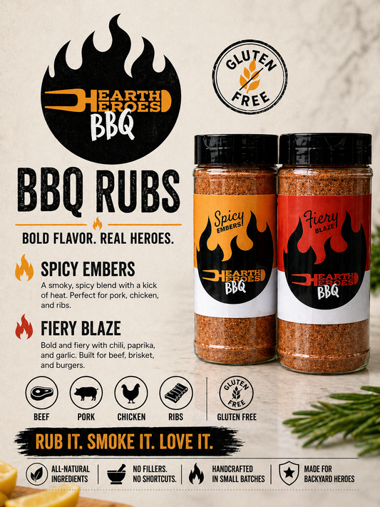 Hearth Heroes BBQ Spicy 2-Pack