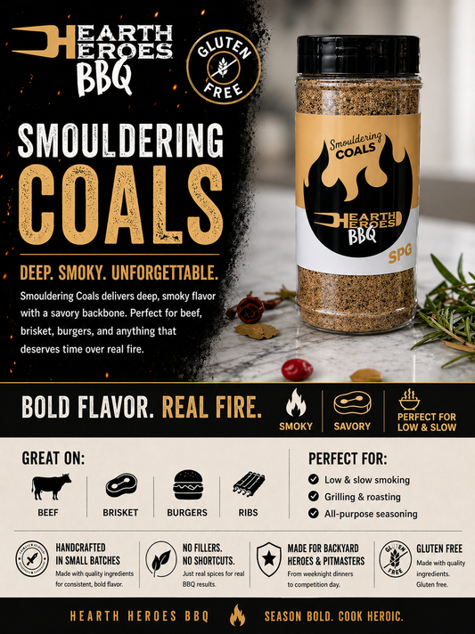 Hearth Heroes BBQ Smoldering Coals – The Ultimate SPG Rub