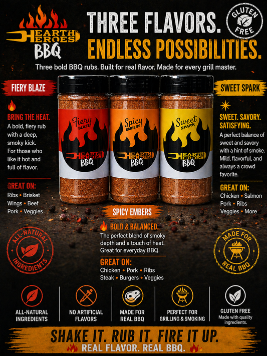 Hearth Heroes BBQ Pitmaster’s Original Trio